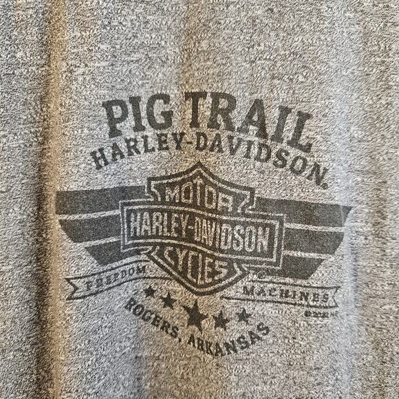 Harley Davidson Pig Trail Harley Davidson Roger's Arkansas Ladies T-Shirt XL - Picture 4 of 6